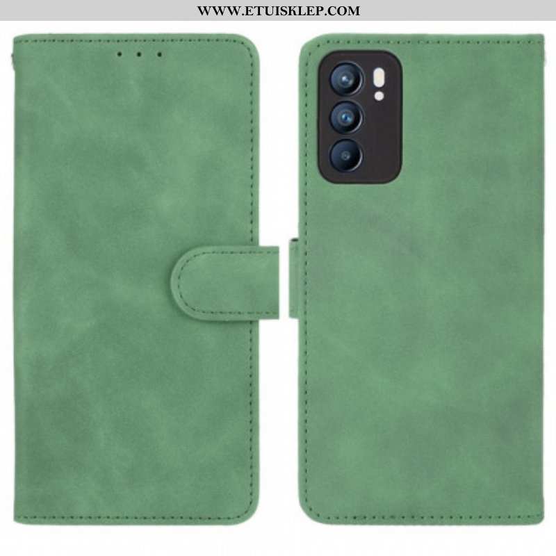 Etui Folio do Oppo Reno 6 5G Dotyk Skóry